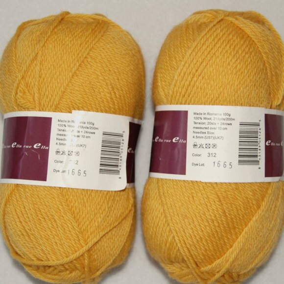 Mix Lot of Ella Rae Wool Yarn, #4 Worsted - Picture 3 of 9